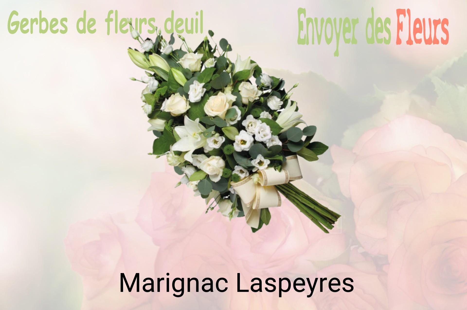 Gerbe de fleurs de deuil livrée à Marignac-Laspeyres